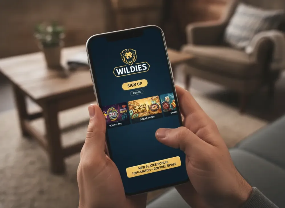 Wildies sign up guide for new players and registration